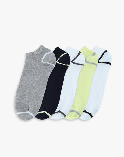 5 pares de medias tobilleras surtido