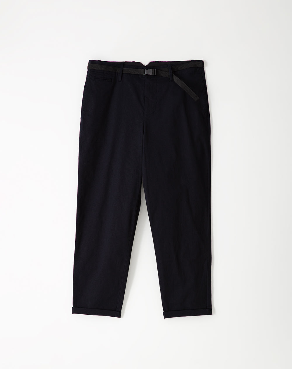 Pantalón regular fit tiro medio en drill azul