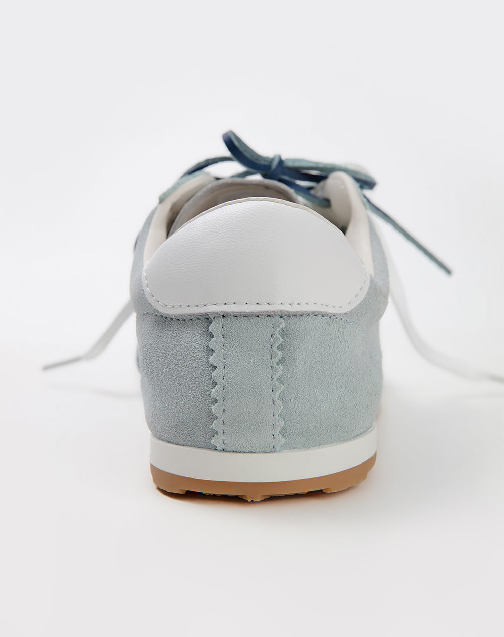 Tenis casuales tipo gamuza azules mujer