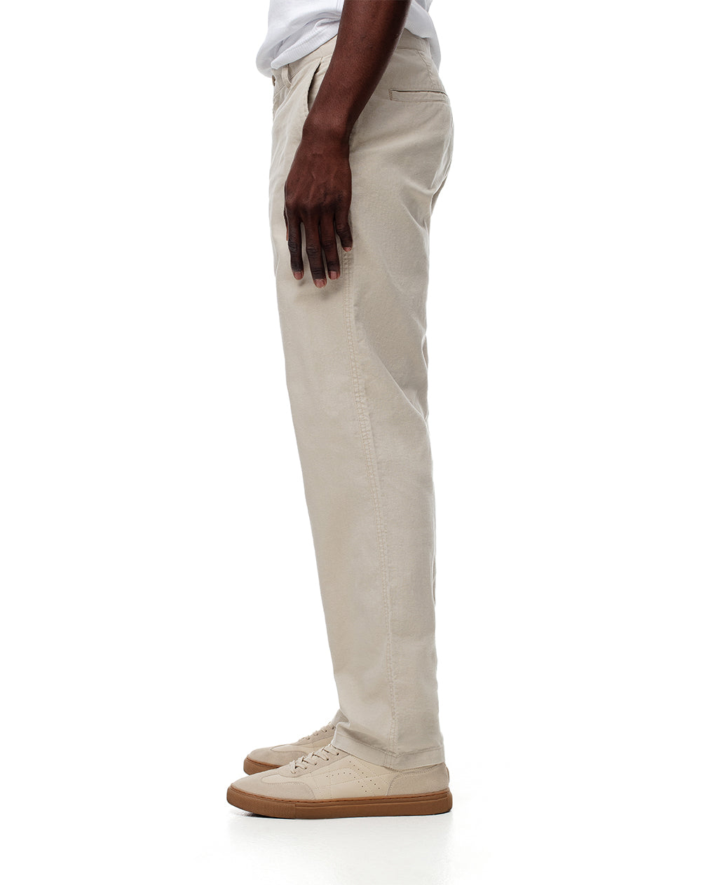 Pantalón chino regular caqui hombre