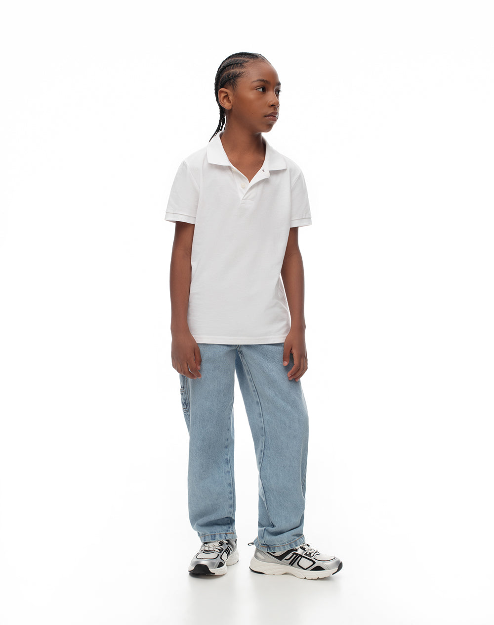 Polo regular fit blanca