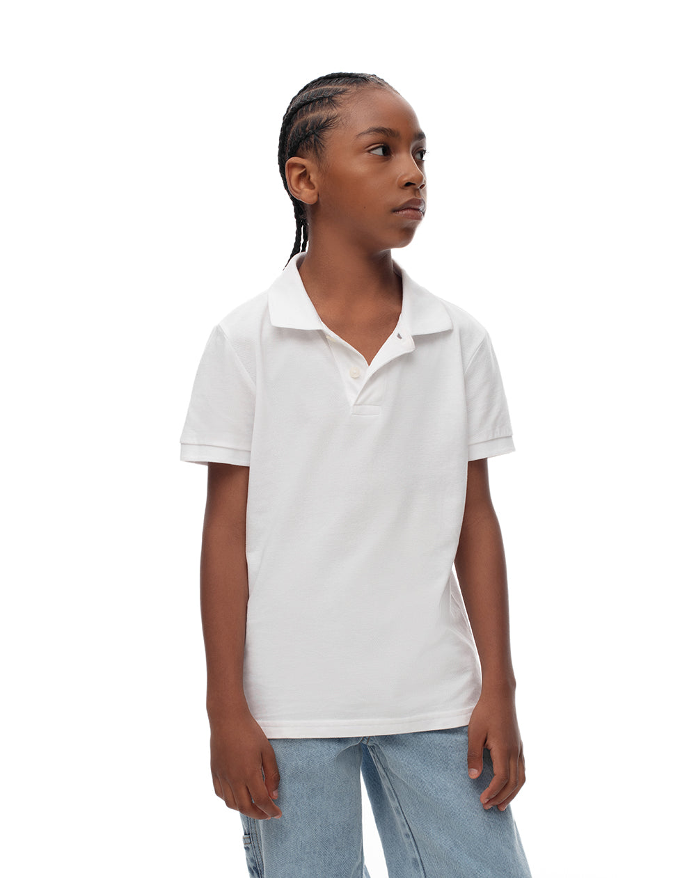 Polo regular fit blanca