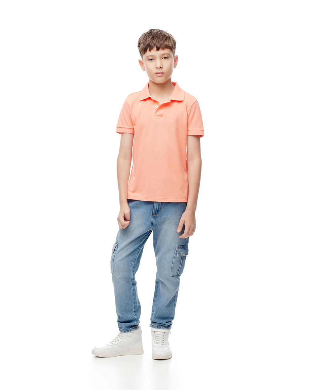 Polo regular fit coral