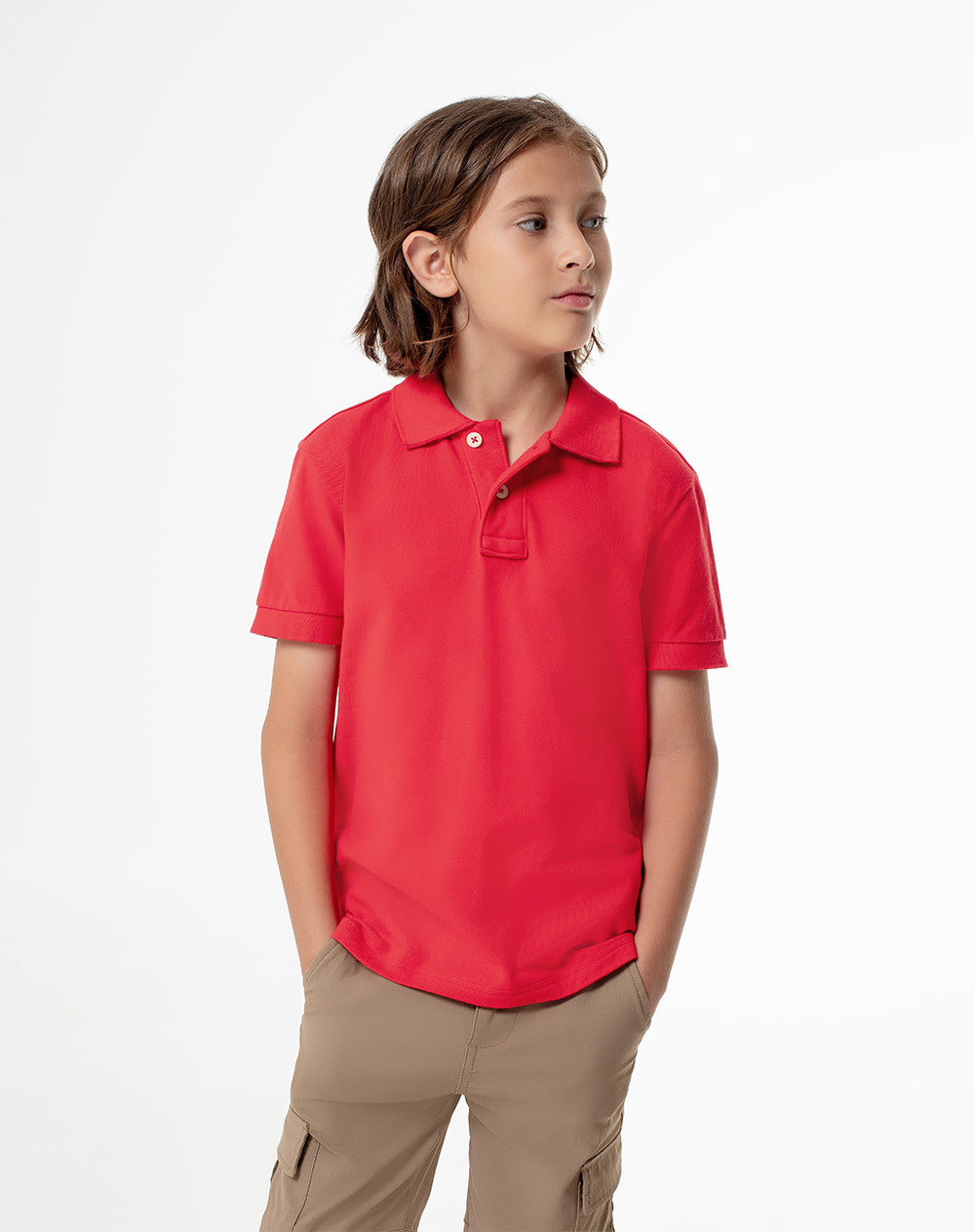 Polo regular fit roja