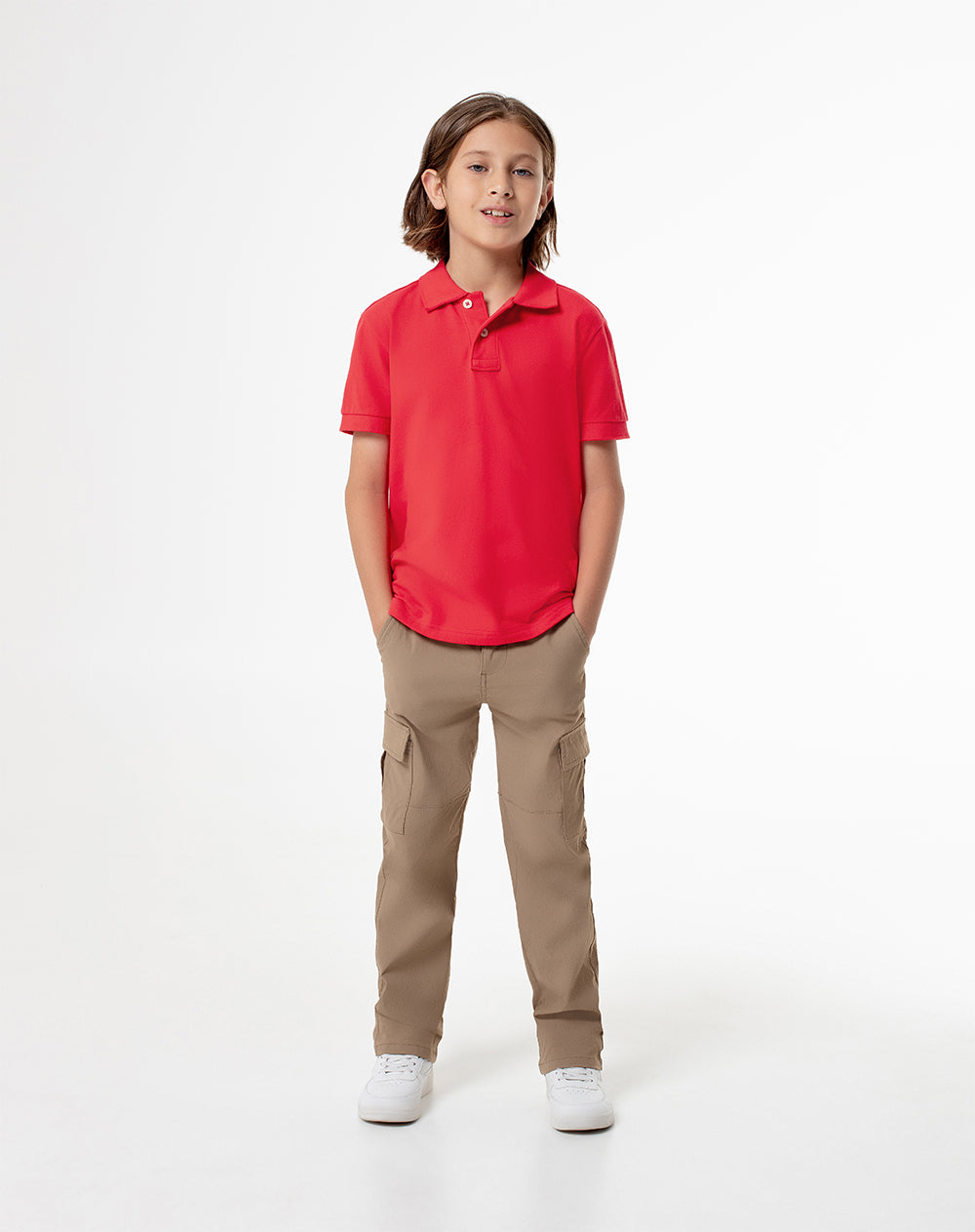 Polo regular fit roja