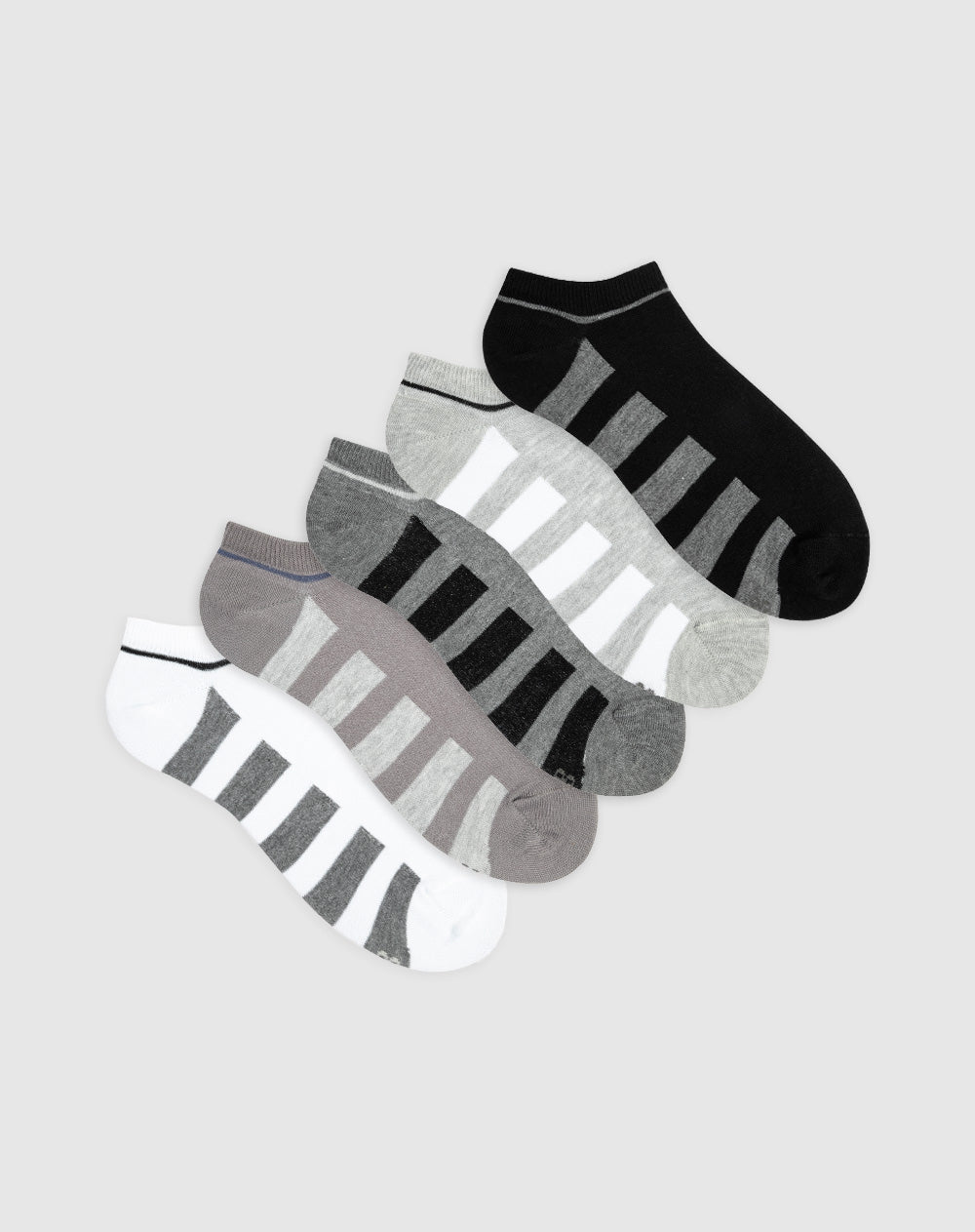 Medias para hombre tobilleras cortas secado rápido pack x5unds surtidas