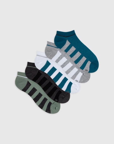 Medias para hombre tobilleras cortas pack x5unds surtidas