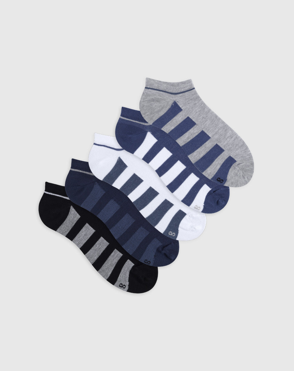 Medias para hombre tobilleras cortas secado rápido pack x5unds surtidas