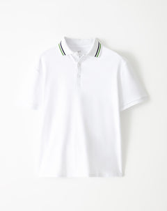 Polo regular fit blanca