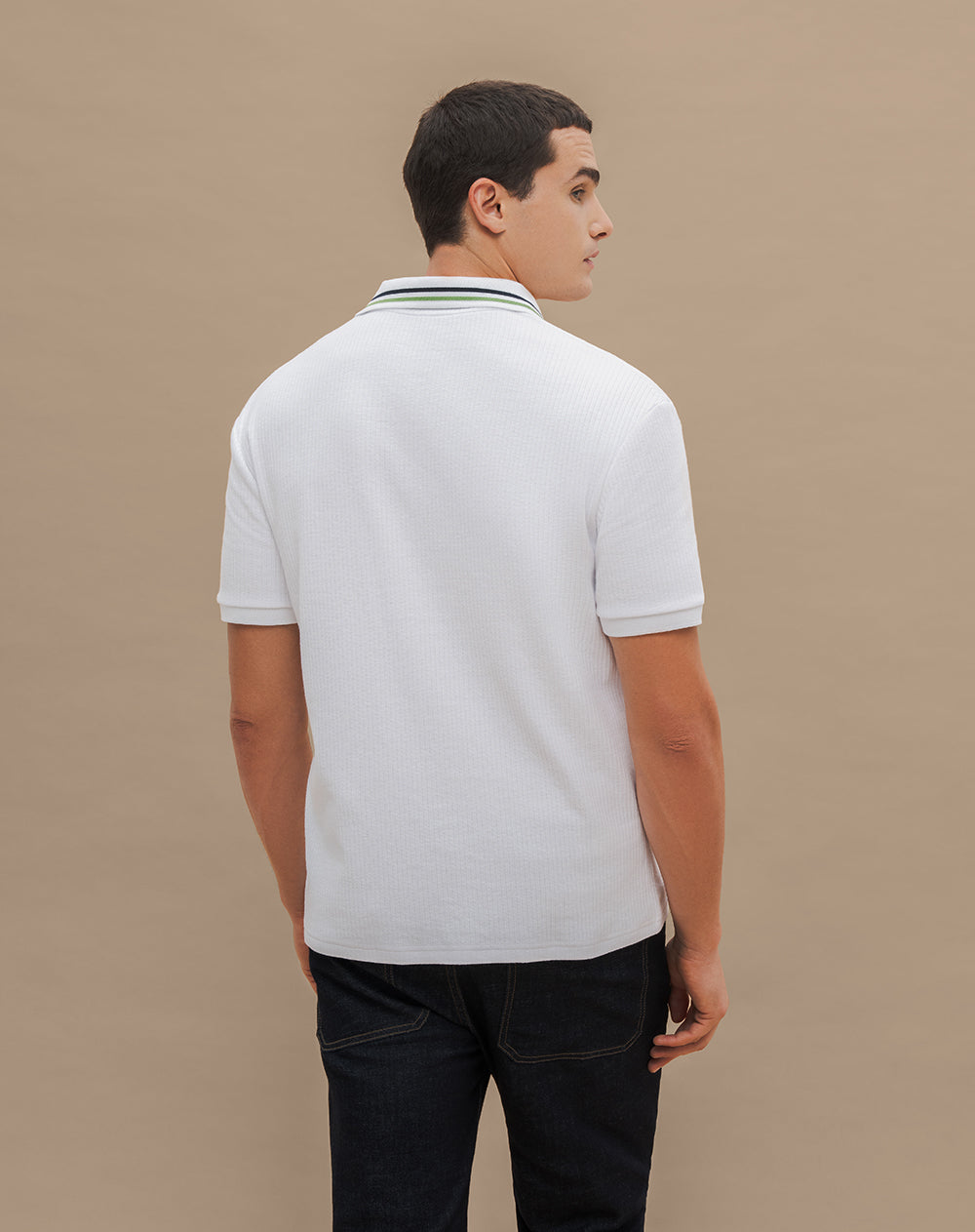 Polo regular fit blanca