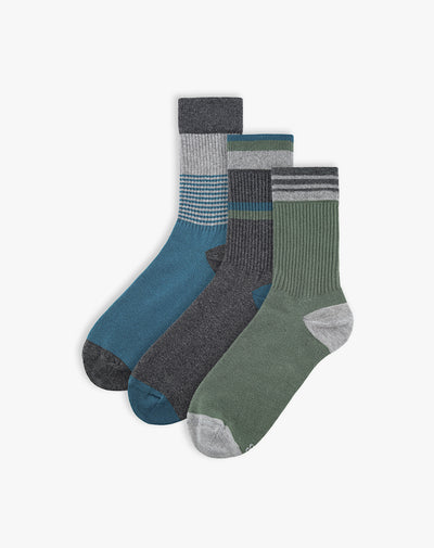 3 pares de medias cortas surtido hombre