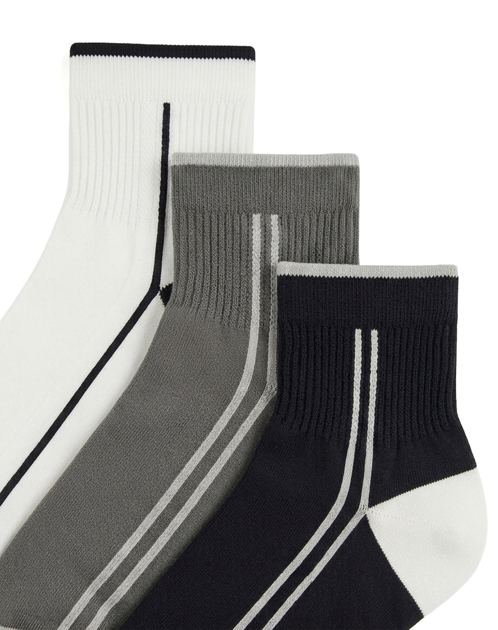 3 pares de medias cortas surtido hombre
