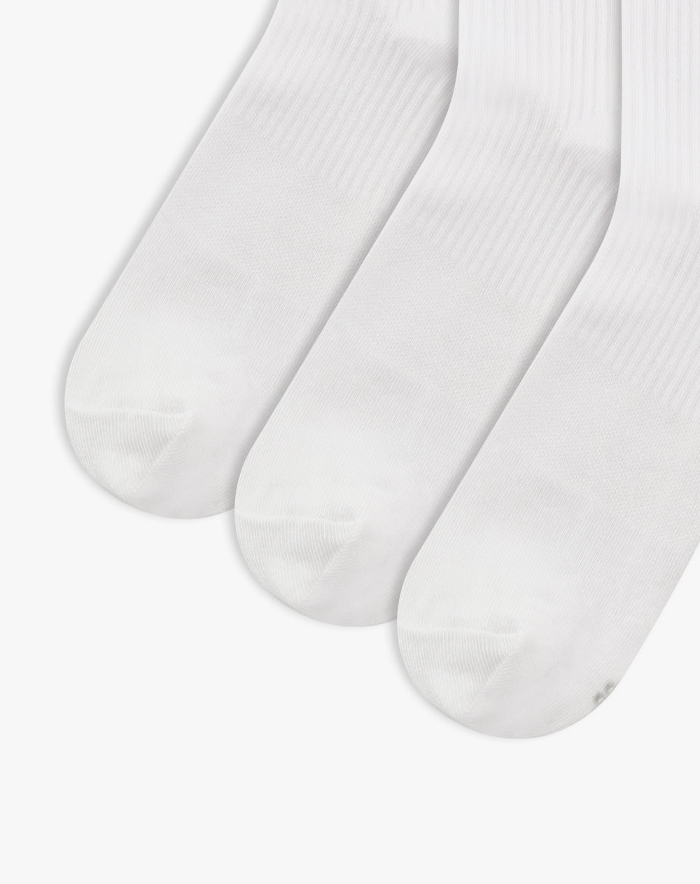 Medias hombre largas pack x3 blancas