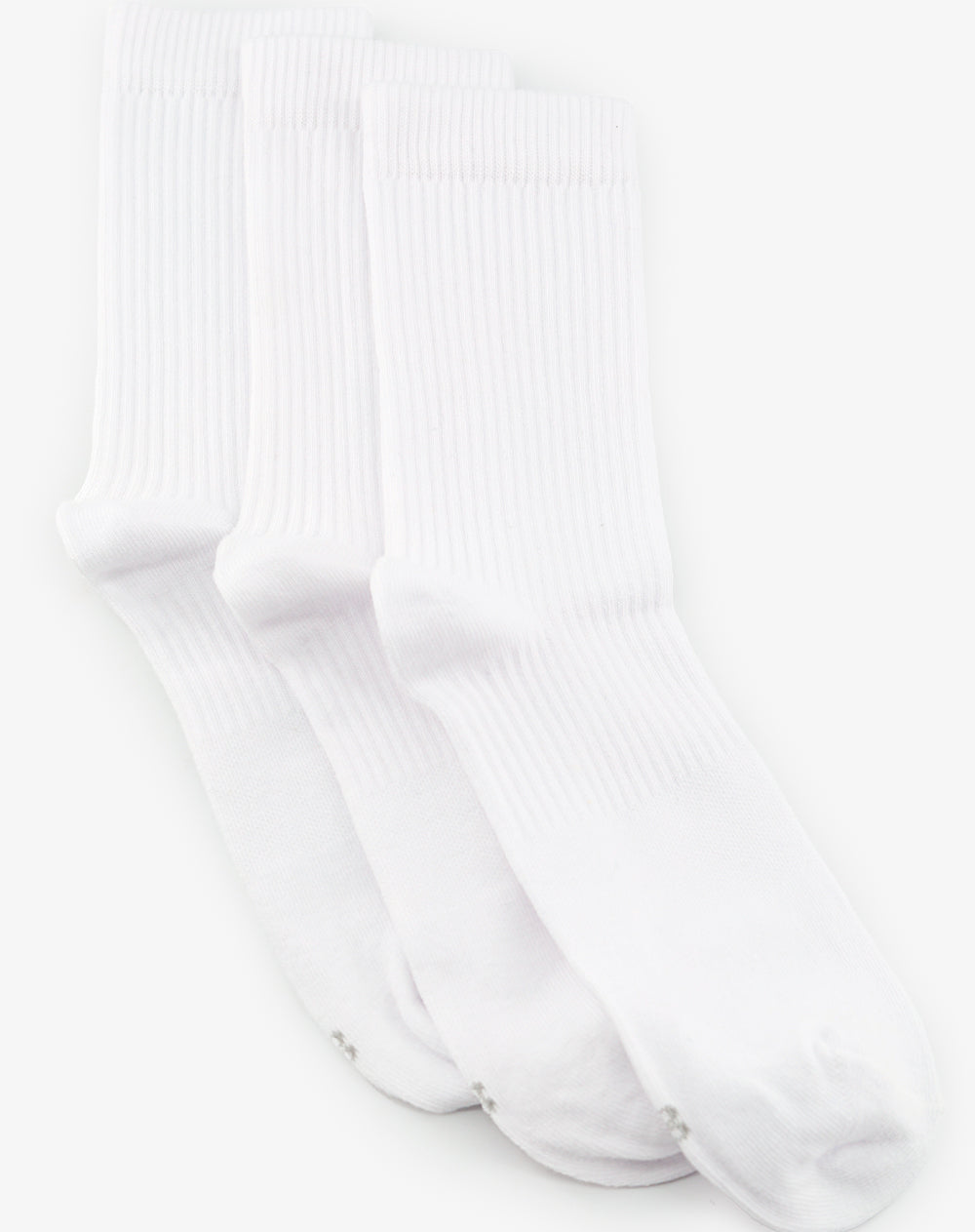 Medias hombre largas pack x3 blancas