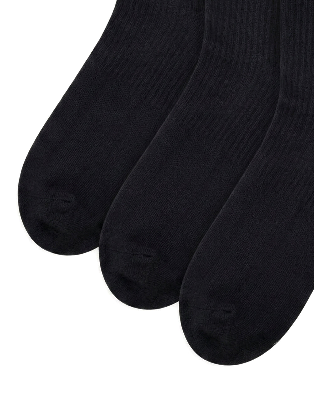 3 pares de medias cortas negras hombre
