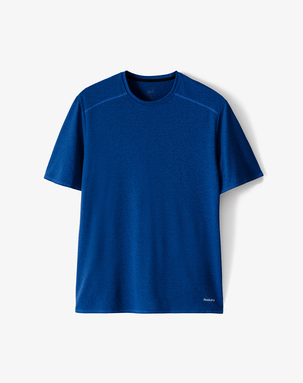 Camiseta deportiva control humedad azul hombre