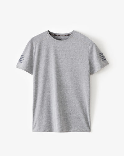 Camiseta deportiva hombre control humedad gris