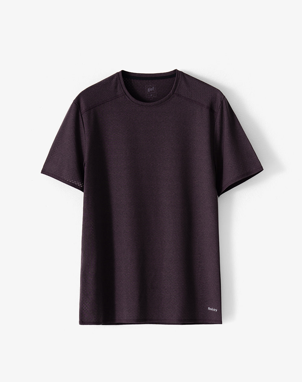 Camiseta slim manga corta morado hombre