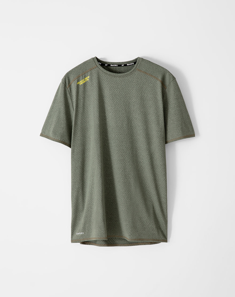 Camiseta deportiva control humedad verde hombre