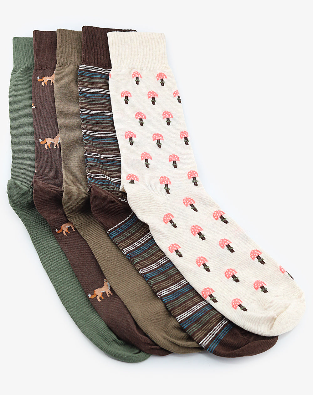 Medias hombre largas pack x5 surtido