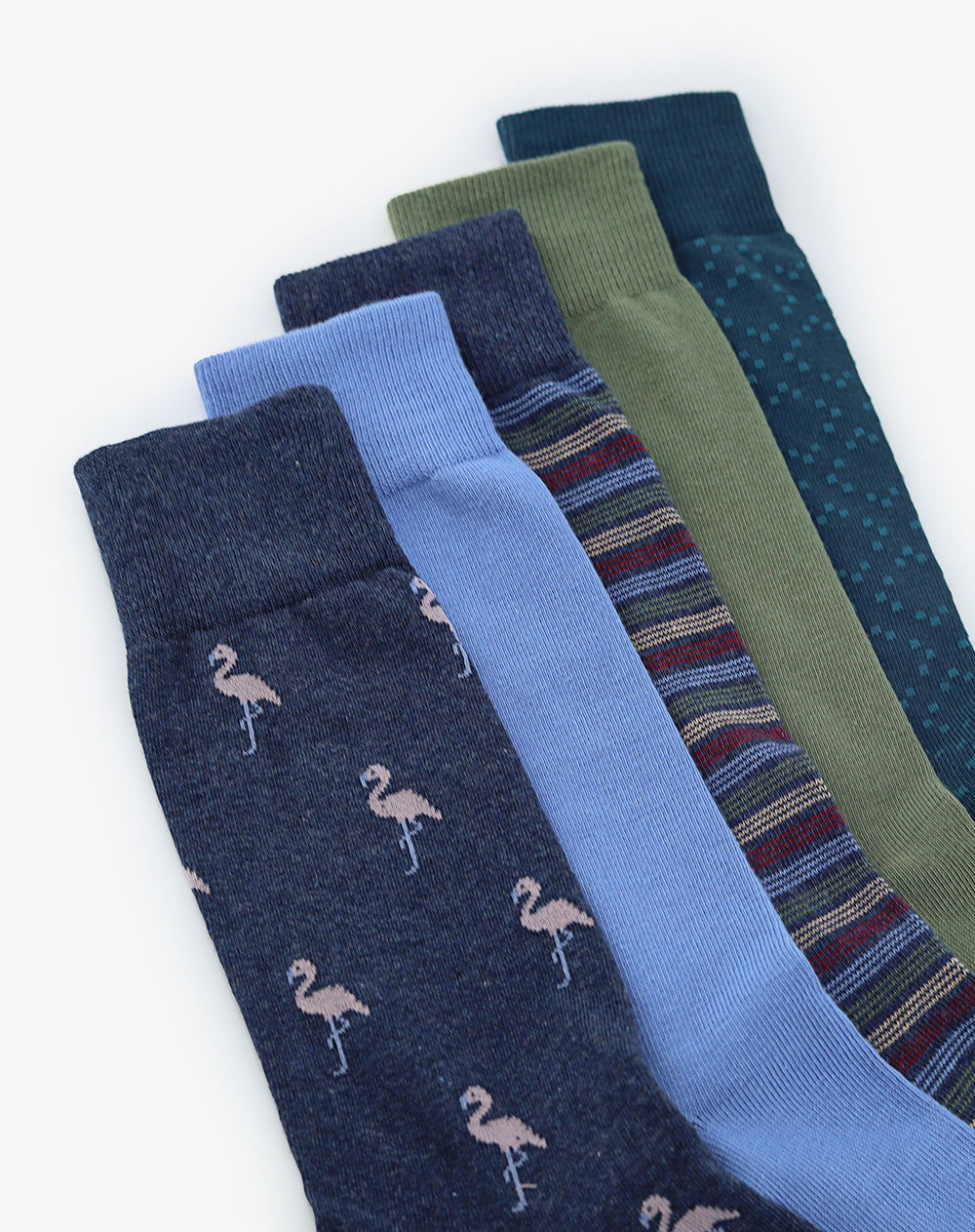 Medias hombre largas pack x5 surtido