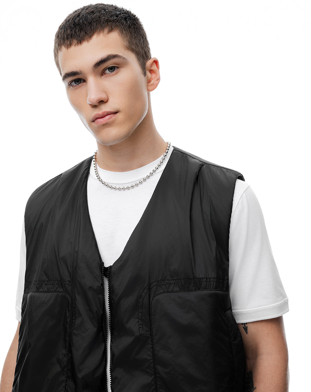 Chaleco parachute negro hombre
