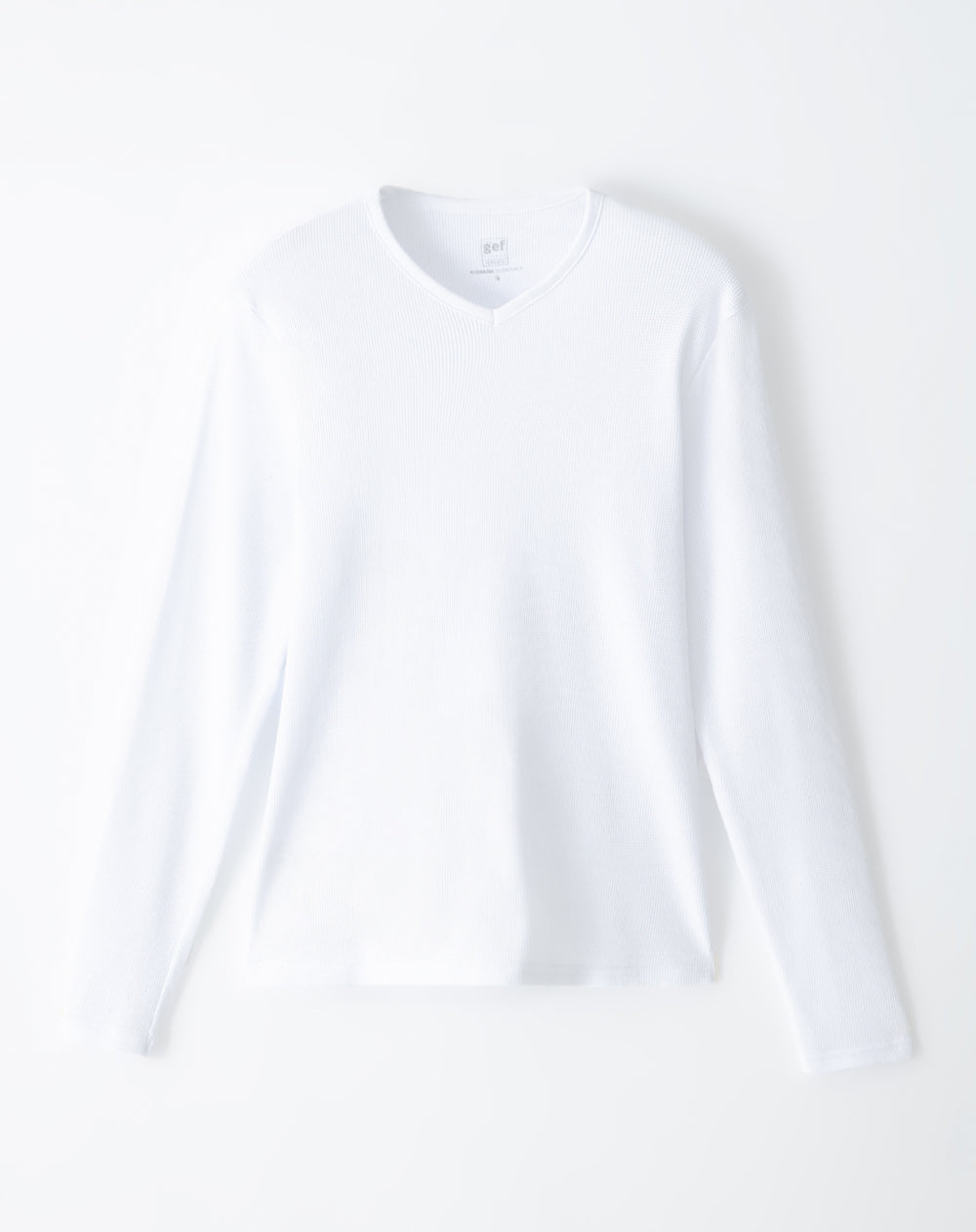 Camiseta slim fit manga larga blanca