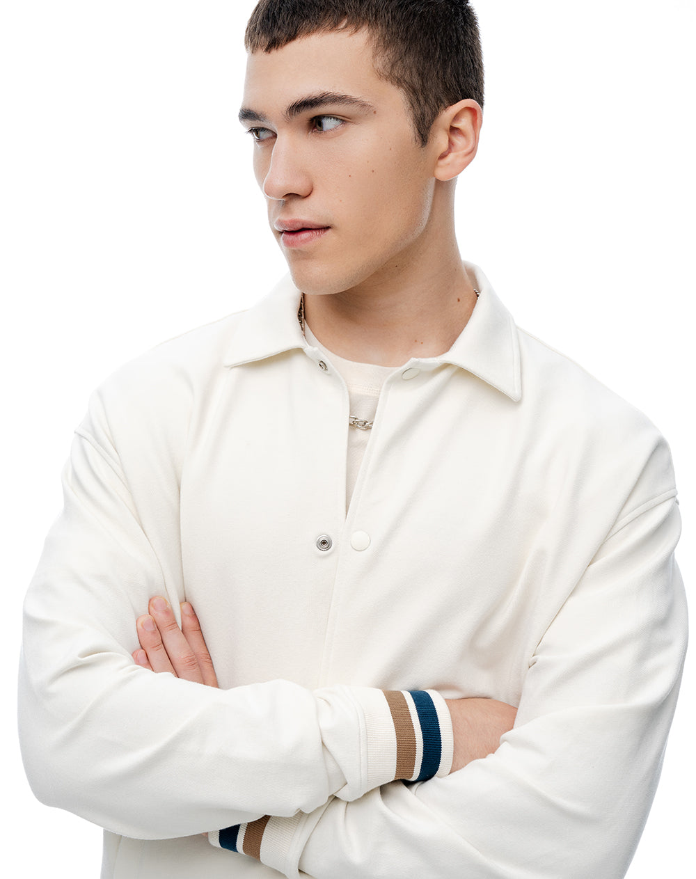 Chaqueta regular vainilla hombre