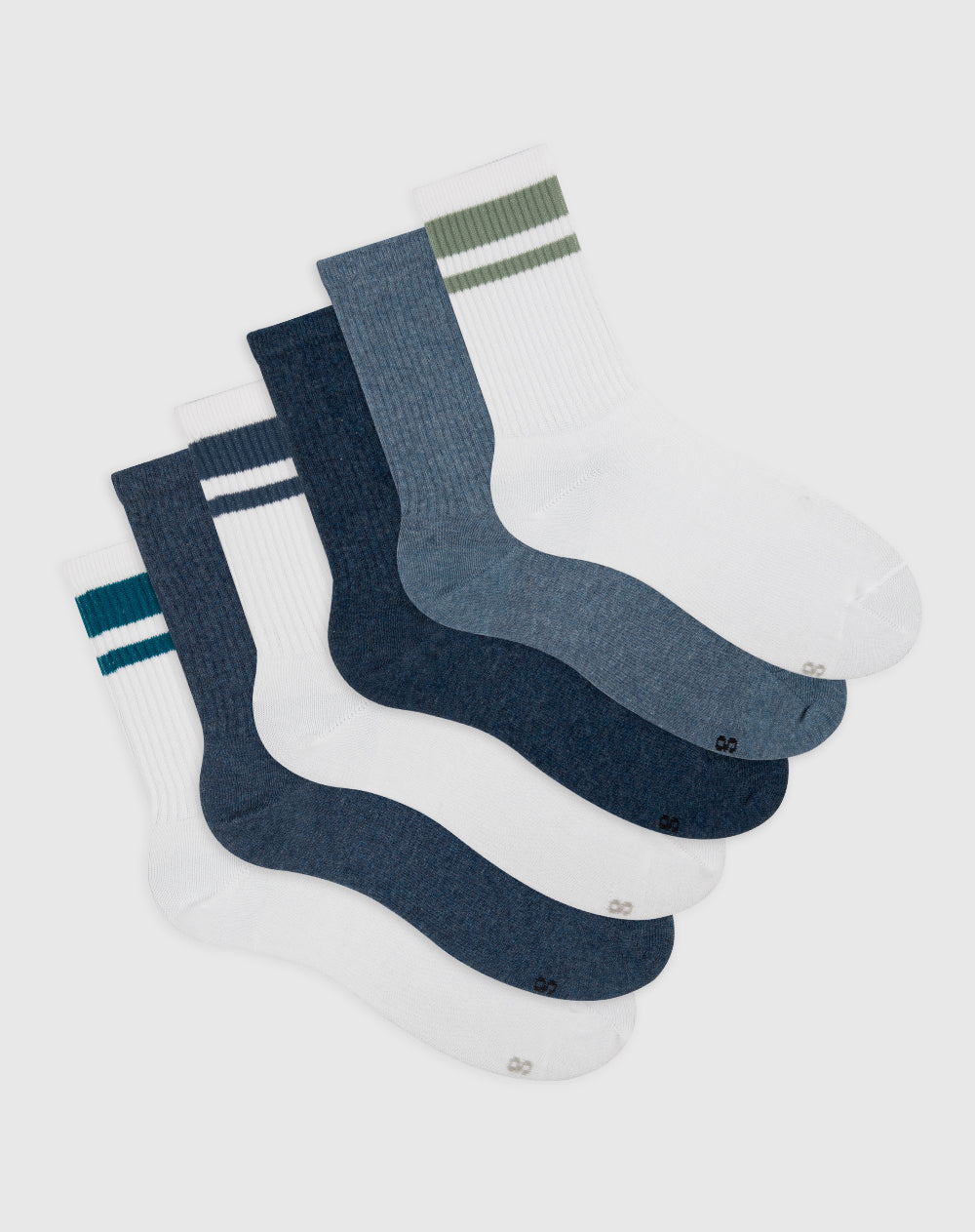 Medias para hombre largas pack x6unds surtidas