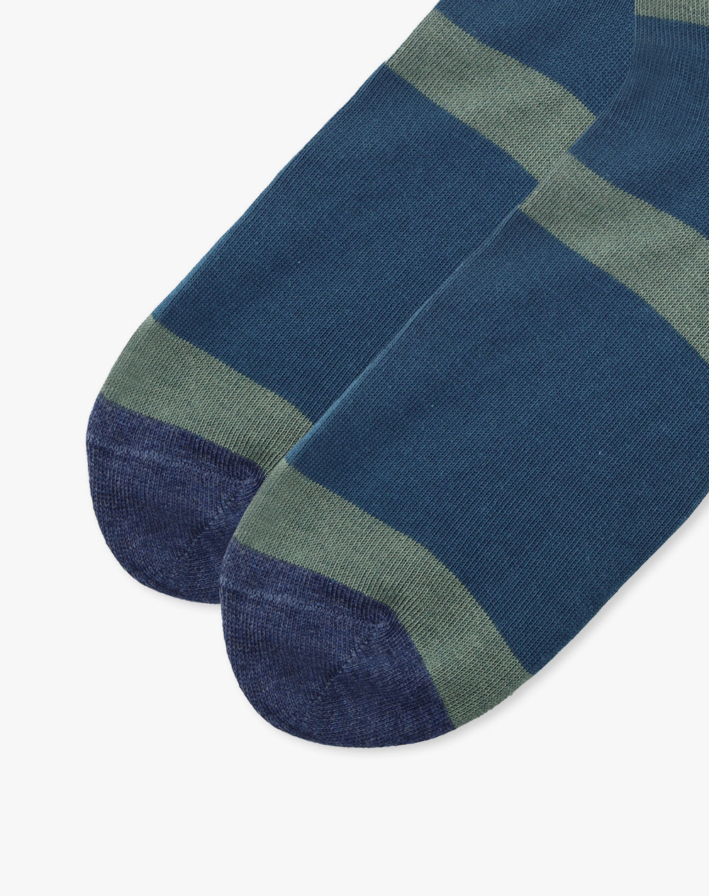 Medias largas azules oscuros jaspe hombre
