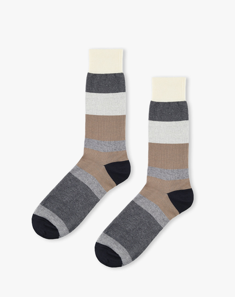Medias largas gris jaspe oscuro hombre