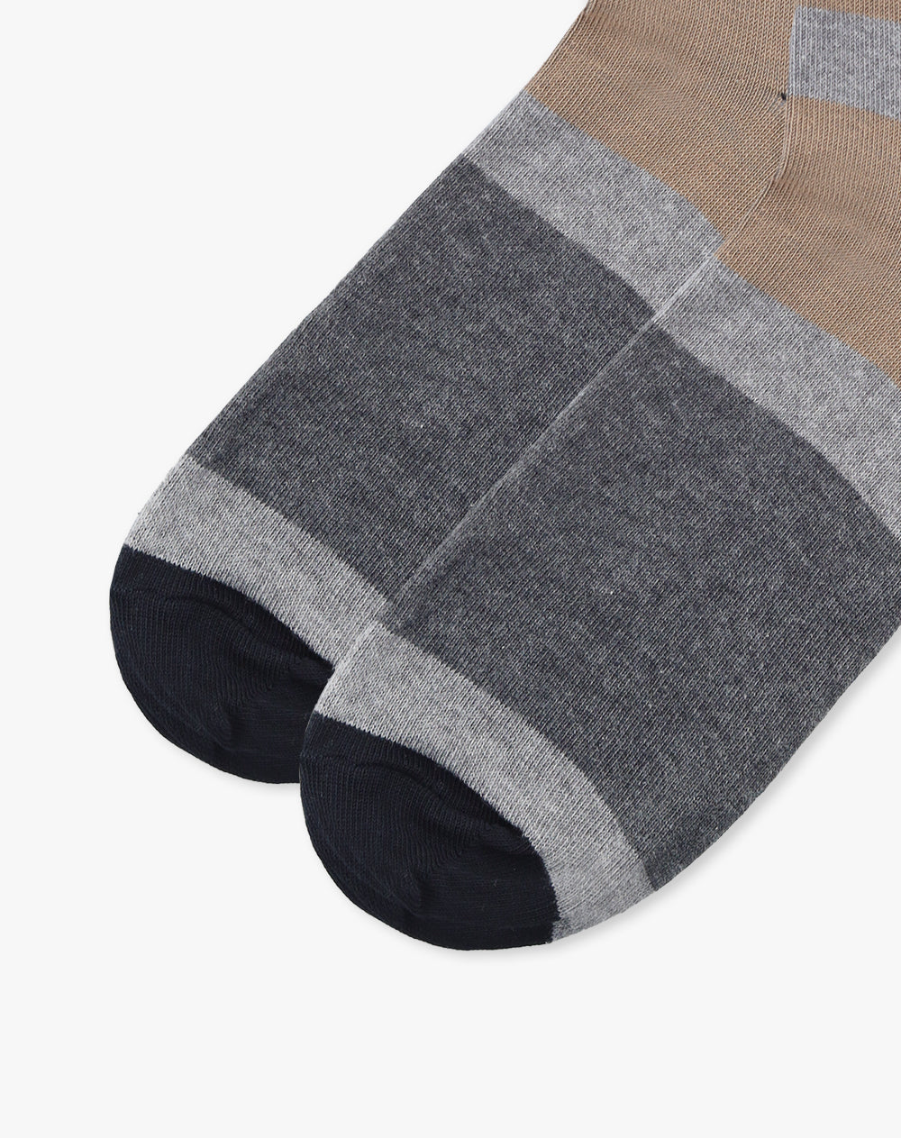 Medias largas gris jaspe oscuro hombre