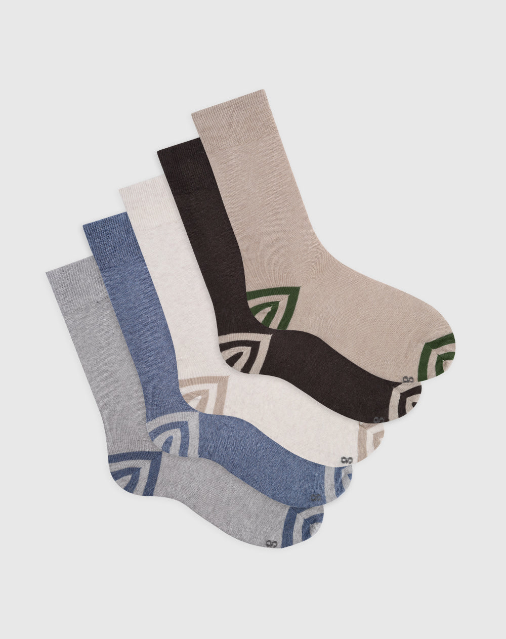 Medias para hombre largas algodón pack x5unds surtidas