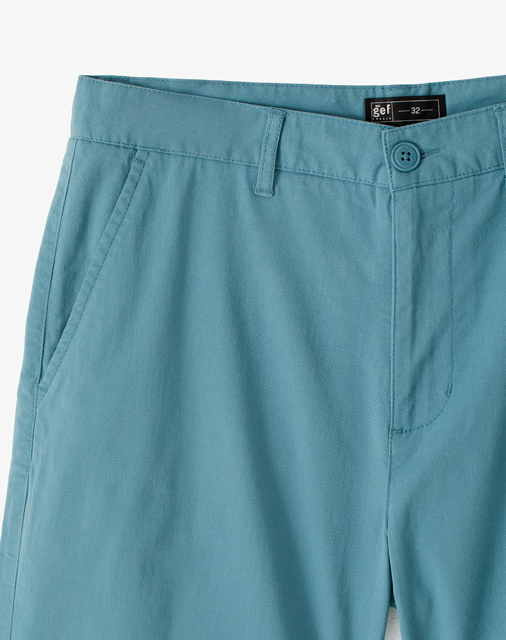 Bermuda regular drill algodón azul hombre