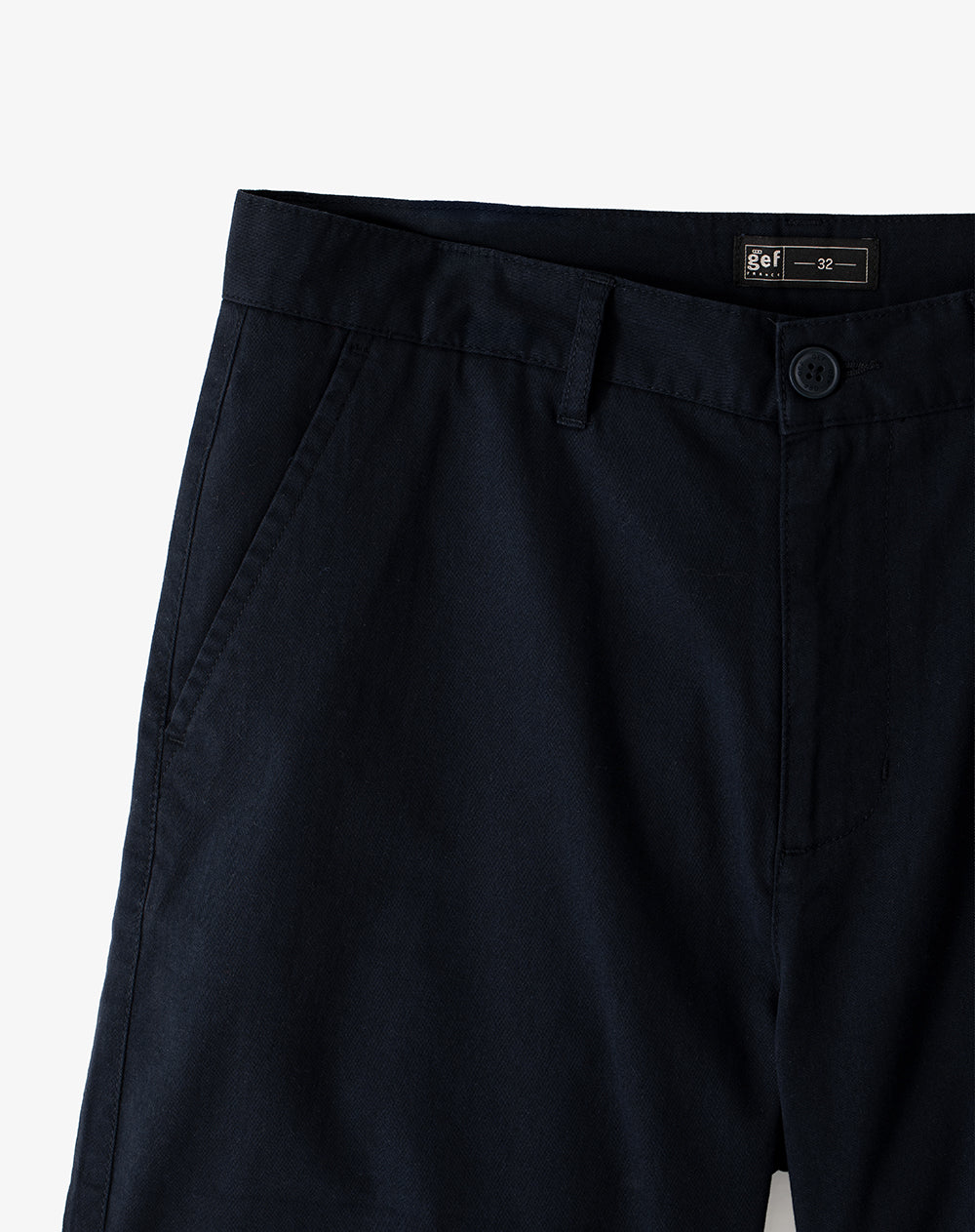 Bermuda regular drill algodón azul hombre