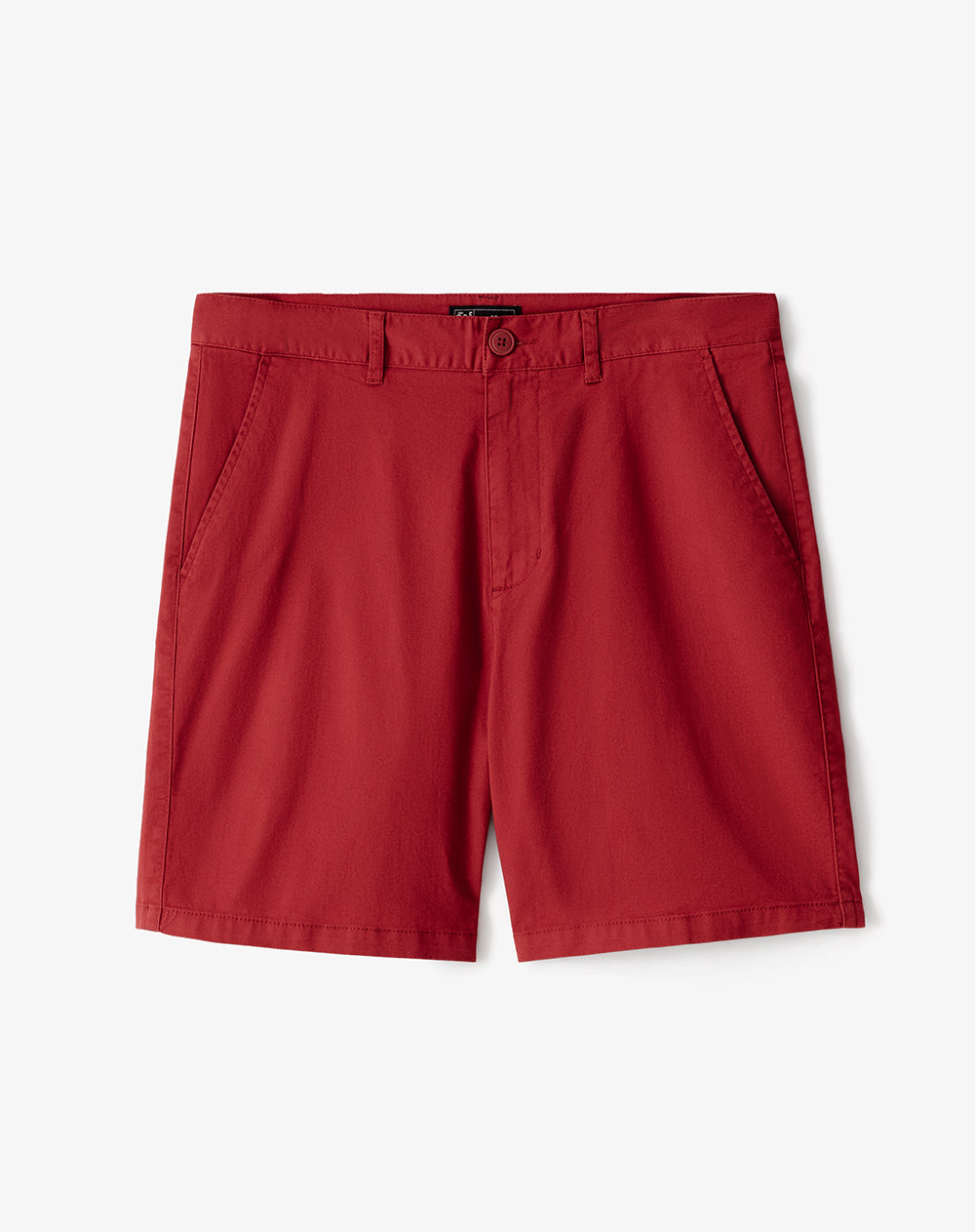 Bermuda regular drill algodón roja hombre