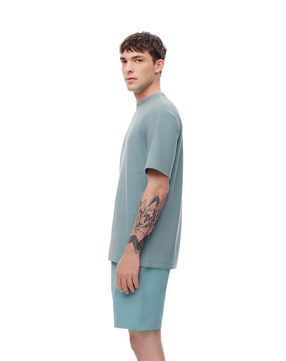 Bermuda regular fit en drill verde