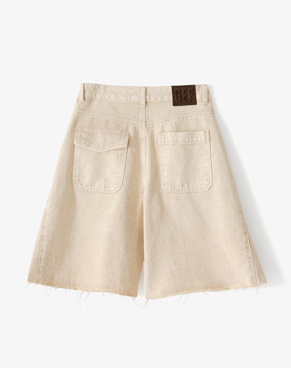 Bermuda loose fit denim habano