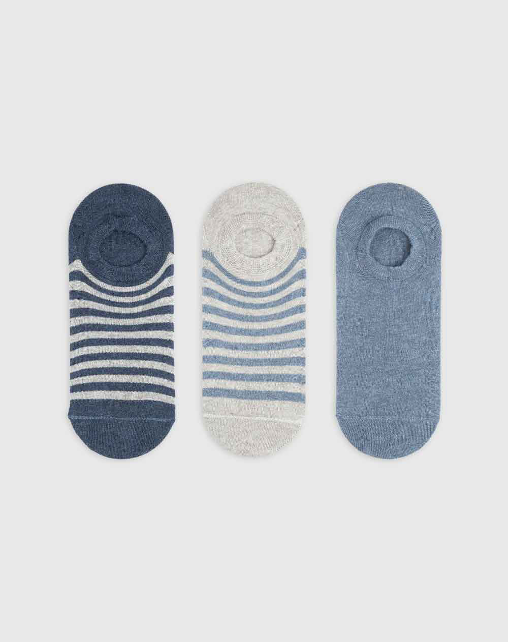 r para hombre baleta algodón pack x3unds surtidas rayas