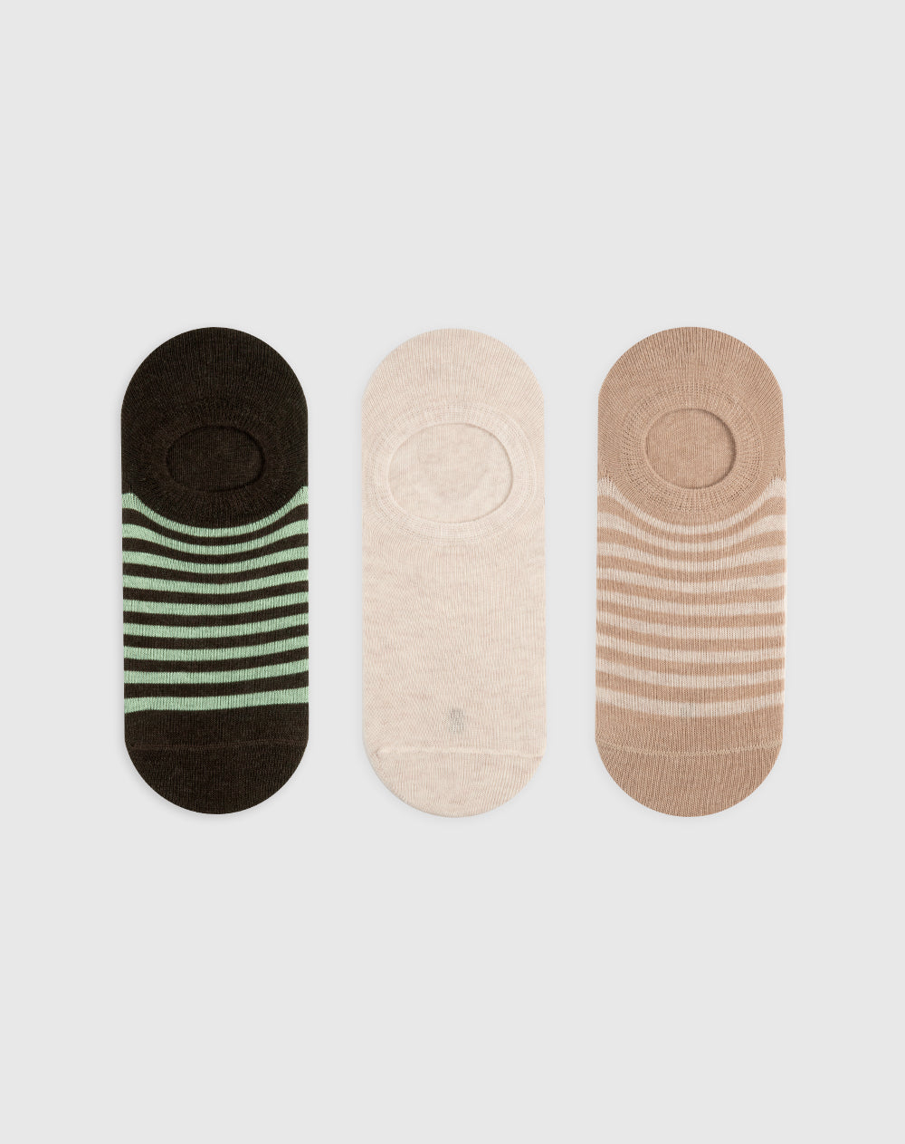 Medias para hombre tobilleras cortas pack x3unds surtidas
