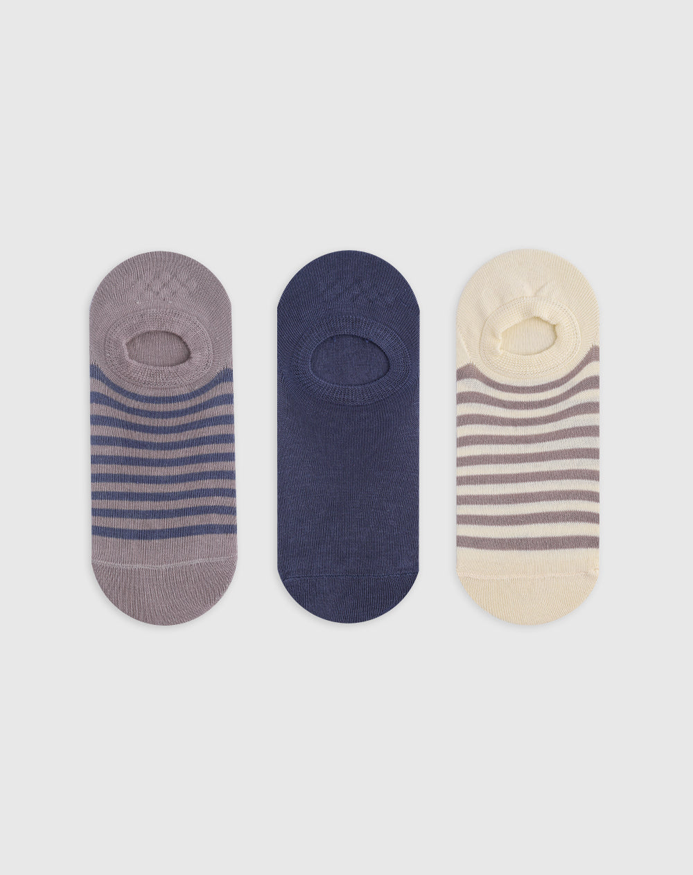 Medias para hombre tobilleras cortas algodón pack x3unds surtidas
