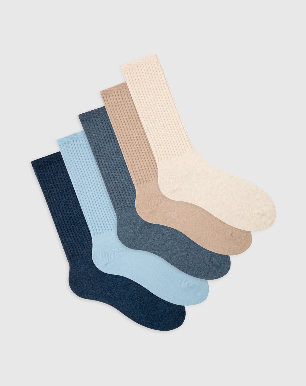 Medias para hombre largas algodón pack x5unds surtidas