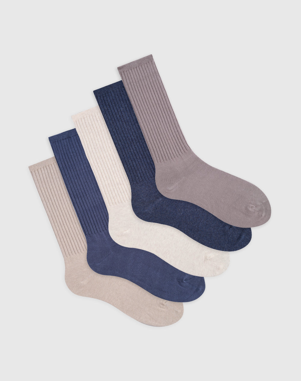 Medias para hombre largas algodón pack x5unds surtidas