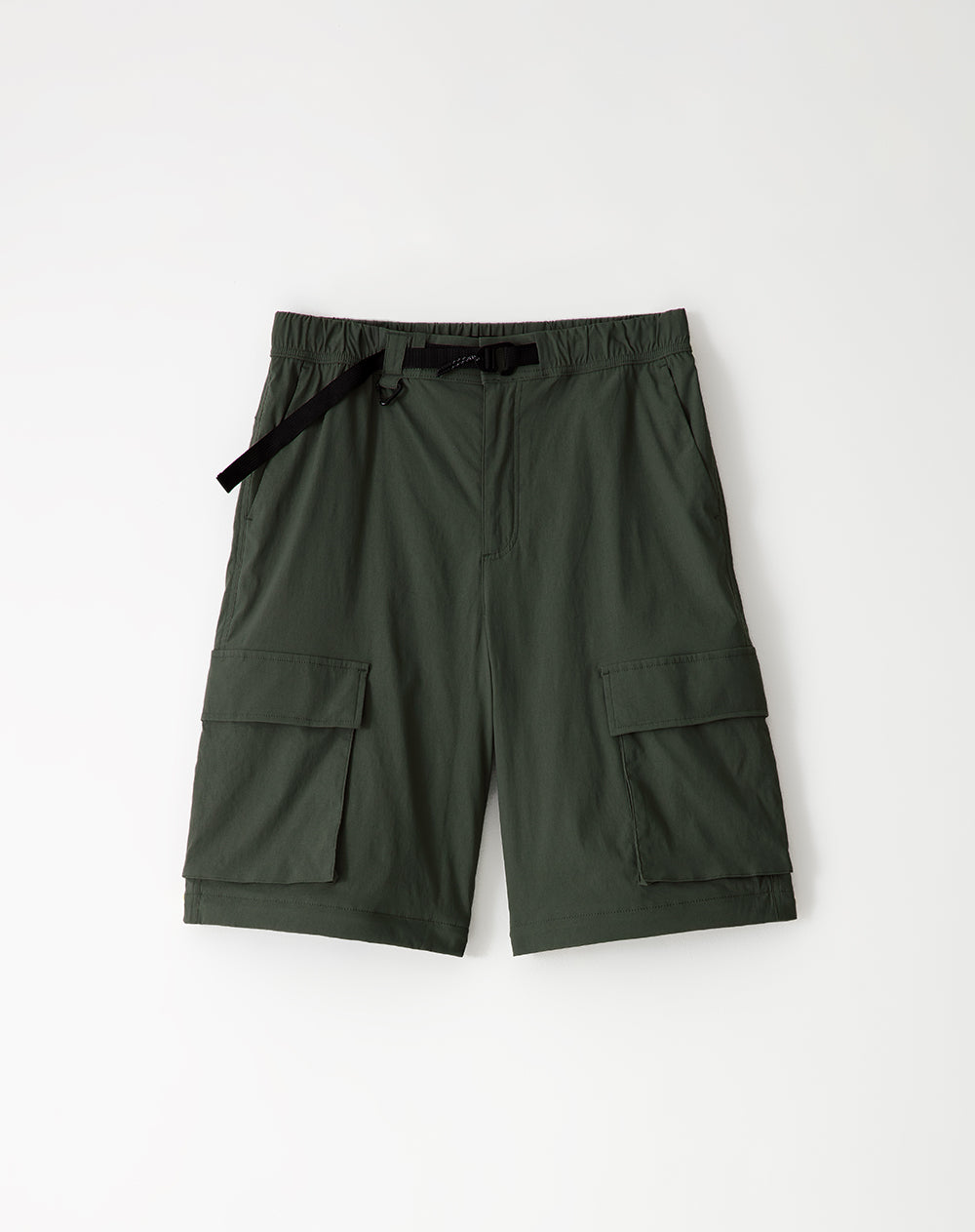 Pantalón loose fit tiro medio en drill verde