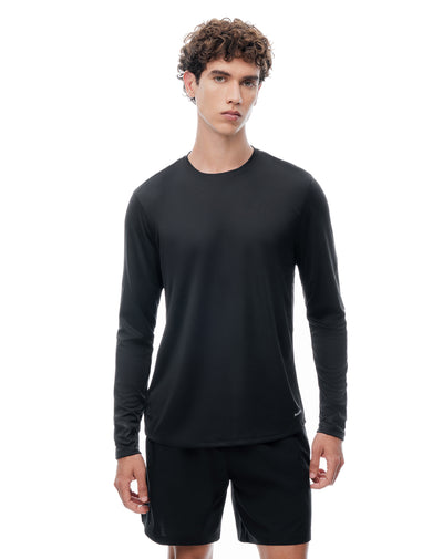 Camibuzo deportivo secado rápido negro hombre