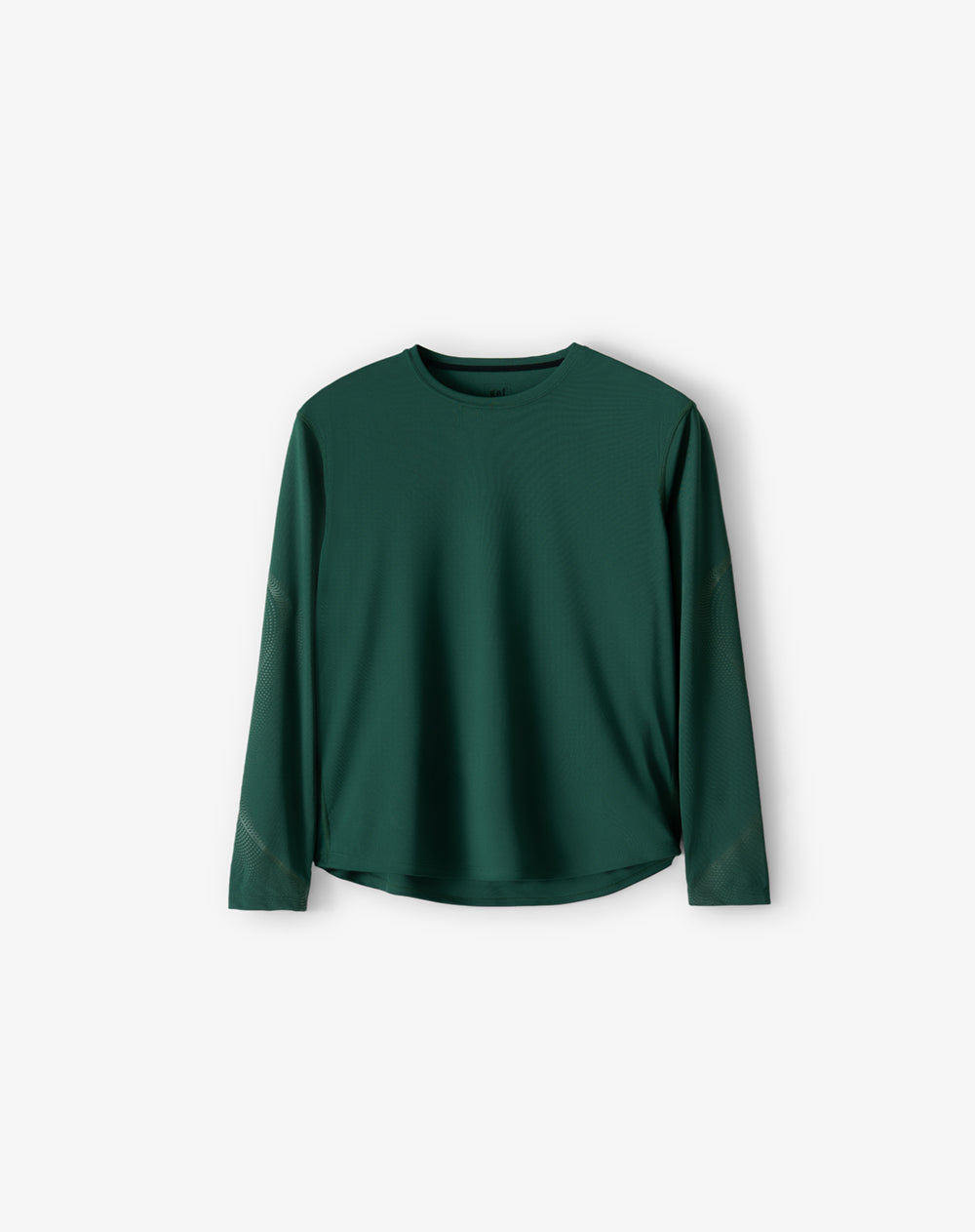 Camiseta regular manga larga verde hombre