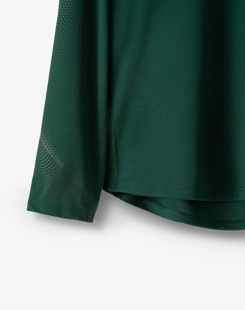 Camiseta regular manga larga verde hombre