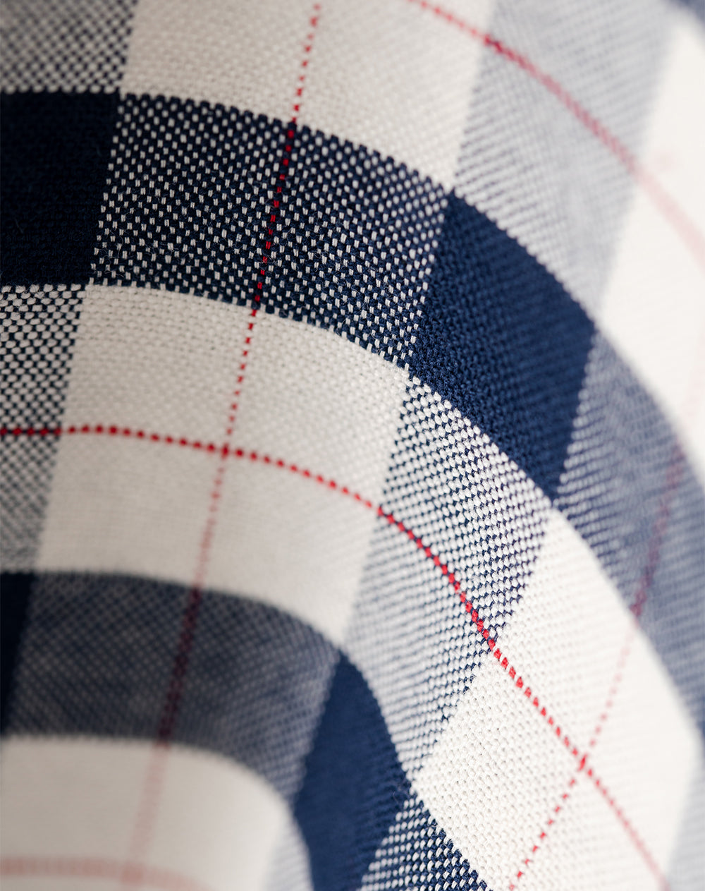 Camisa slim fit manga larga azul con cuadros
