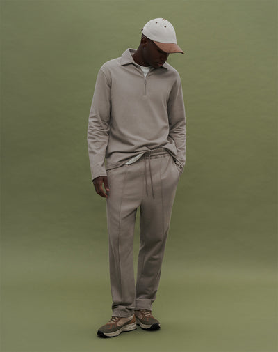 Jogger holgado algodón taupe hombre