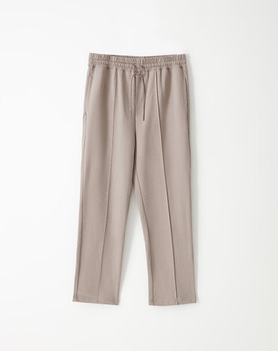 Pantalón relax algodón taupe hombre